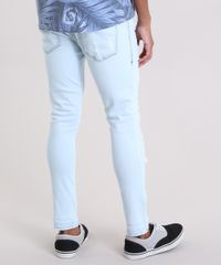 Calca-Jeans-Skinny-Cropped-Destroyed-em-Algodao---Sustentavel-Azul-Claro-8768059-Azul_Claro_2
