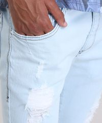 Calca-Jeans-Skinny-Cropped-Destroyed-em-Algodao---Sustentavel-Azul-Claro-8768059-Azul_Claro_4