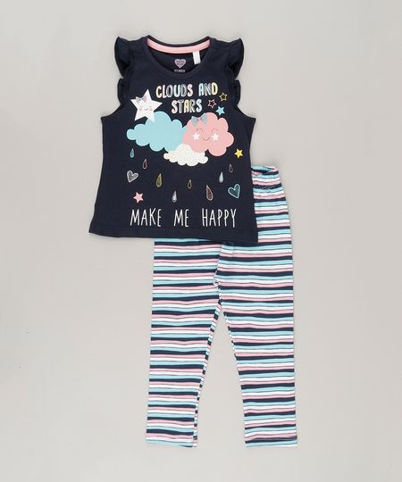 Conjunto-de-Regata--Clouds-and-Stars--com-Babados-Azul-Marinho---Calca-Legging-Listrada-em-Algodao---Sustentavel-Off-White-9031247-Off_White_1