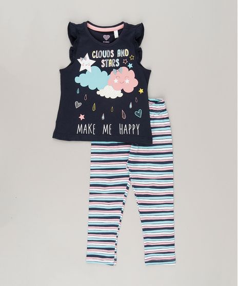 Conjunto-de-Regata--Clouds-and-Stars--com-Babados-Azul-Marinho---Calca-Legging-Listrada-em-Algodao---Sustentavel-Off-White-9031247-Off_White_1