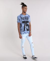 Camiseta-Estampada-Floral--Hawaii-75--em-Algodao---Sustentavel-Azul-8972065-Azul_3