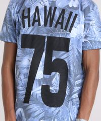 Camiseta-Estampada-Floral--Hawaii-75--em-Algodao---Sustentavel-Azul-8972065-Azul_4