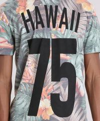 Camiseta-Estampada-Floral--Hawaii-75--em-Algodao---Sustentavel-Verde-8972065-Verde_4