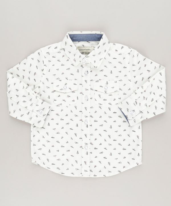 Camisa Estampada de Carrinhos Off White 3