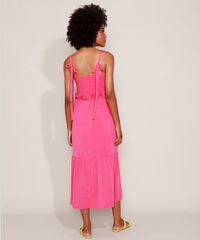 Vestido-Feminino-Midi-com-Lastex-Alca-Fina-de-Amarrar-Pink-9974789-Pink_2
