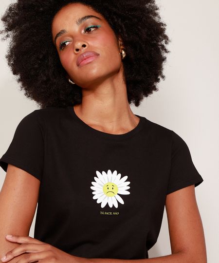 Camiseta-Feminina-Flor-Triste-Manga-Curta-Decote-Redondo-Preta-9968594-Preto_1 Camiseta-Feminina-Flor-Triste-Manga-Curta-Decote-Redondo-Preta-9968594-Preto_1