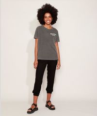 Camiseta-Feminina--Mickey-s-Friends--Manga-Curta-Decote-Redondo-Cinza-9973274-Cinza_3