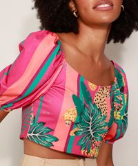 Blusa-Cropped-Feminina-Estampada-Folhagem-e-Onca-Manga-Curta-Bufante-Decote-Reto-Pink-9972663-Pink_6