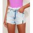 Short-Jeans-Feminino-Cintura-Media-com-Recortes-Ziper-e-Desfiado-Azul-Claro-9972422-Azul_Claro_1