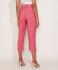 Calca-Feminina-Carrot-Cintura-Alta-com-Faixa-Rosa-Escuro-9949038-Rosa_Escuro_2