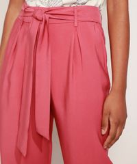 Calca-Feminina-Carrot-Cintura-Alta-com-Faixa-Rosa-Escuro-9949038-Rosa_Escuro_6