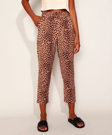 Calca-Feminina-Carrot-Estampada-Animal-Print-de-Onca-Cintura-Alta-Marrom-9957447-Marrom_1 Calca-Feminina-Carrot-Estampada-Animal-Print-de-Onca-Cintura-Alta-Marrom-9957447-Marrom_1