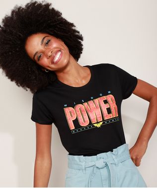 Camiseta-de-Moletinho-Feminina-Mulher-Maravilha-Manga-Curta-Decote-Redondo-Preta-9974097-Preto_1
