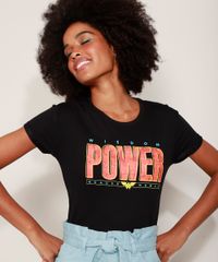 Camiseta-de-Moletinho-Feminina-Mulher-Maravilha-Manga-Curta-Decote-Redondo-Preta-9974097-Preto_5