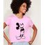 Camiseta-de-Moletinho-Feminina-Mickey-Manga-Curta-Decote-Redondo-Rosa-9974092-Rosa_1