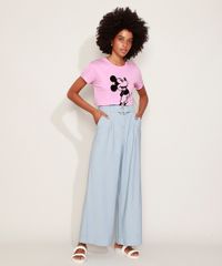 Camiseta-de-Moletinho-Feminina-Mickey-Manga-Curta-Decote-Redondo-Rosa-9974092-Rosa_3