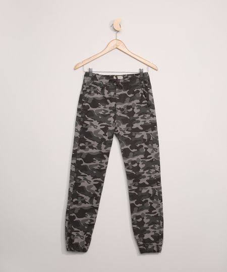 Calca-de-Sarja-Juvenil-Jogger-Estampada-Camuflada-com-Bolsos-Chumbo-9964998-Chumbo_1 Calca-de-Sarja-Juvenil-Jogger-Estampada-Camuflada-com-Bolsos-Chumbo-9964998-Chumbo_1