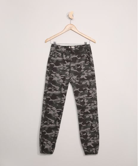 Calca-de-Sarja-Juvenil-Jogger-Estampada-Camuflada-com-Bolsos-Chumbo-9964998-Chumbo_1