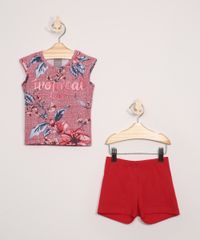 Conjunto-Infantil-Mundi-de-Regata-Estampada-Floral---Short-Vermelho-9976074-Vermelho_1