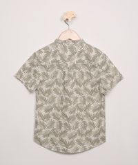 Camisa-Infantil-Estampada-de-Folhagem-Manga-Curta-Gola-Padre-Kaki-Claro-9948078-Kaki_Claro_2