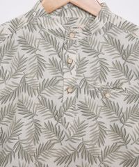 Camisa-Infantil-Estampada-de-Folhagem-Manga-Curta-Gola-Padre-Kaki-Claro-9948078-Kaki_Claro_3
