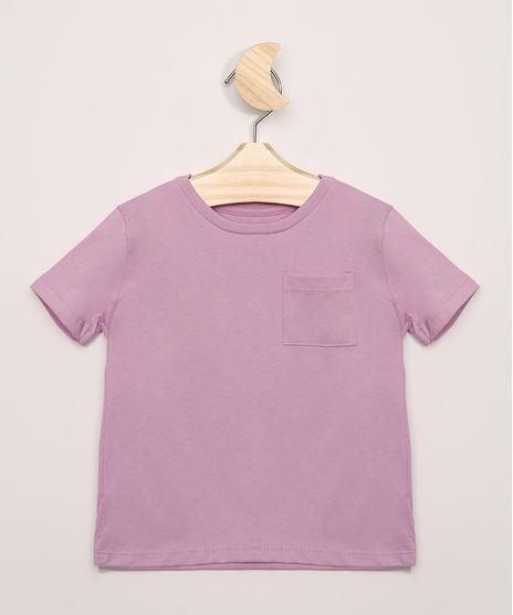 Camiseta-Infantil-Basica-com-Bolso-Manga-Curta--Lilas-8574313-Lilas_1