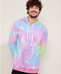 Blusao-de-Moletom-Estampado-Tie-Dye-com-Bolso-e-Capuz-Rosa-9956330-Rosa_1