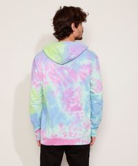 Blusao-de-Moletom-Estampado-Tie-Dye-com-Bolso-e-Capuz-Rosa-9956330-Rosa_2