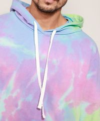 Blusao-de-Moletom-Estampado-Tie-Dye-com-Bolso-e-Capuz-Rosa-9956330-Rosa_4
