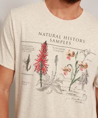 Camiseta-Masculina---Natural-History-Samples---Manga-Curta-Gola-Careca-Bege-9966632-Bege_4