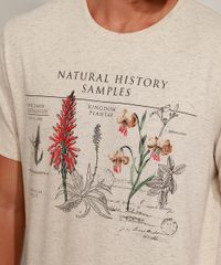 Camiseta-Masculina---Natural-History-Samples---Manga-Curta-Gola-Careca-Bege-9966632-Bege_6