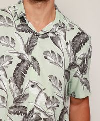 Camisa-Masculina-Estampada-Folhagem-Manga-Curta-Verde-Claro-9968726-Verde_Claro_4