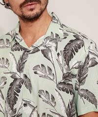 Camisa-Masculina-Estampada-Folhagem-Manga-Curta-Verde-Claro-9968726-Verde_Claro_5
