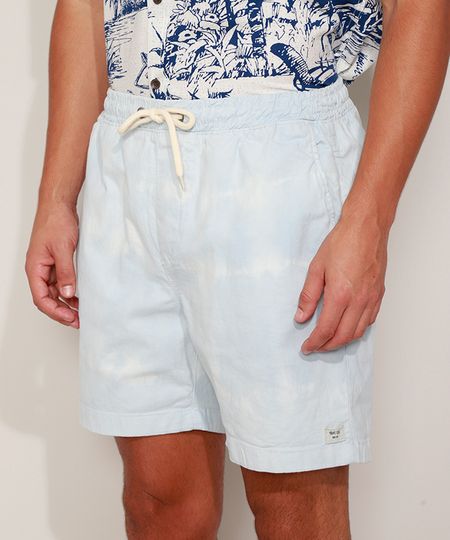 Short-de-Sarja-Masculino-Estampado-Tie-Dye-com-Bolsos-Azul-9967098-Azul_1 Short-de-Sarja-Masculino-Estampado-Tie-Dye-com-Bolsos-Azul-9967098-Azul_1