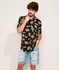 Camisa-Masculina-Estampada-Garfield-Manga-Curta-Preto-9968729-Preto_3