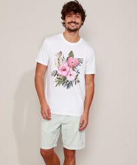 Camiseta-Masculina-Flores-Manga-Curta-Gola-Careca-Branca-9970581-Branco_3