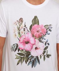 Camiseta-Masculina-Flores-Manga-Curta-Gola-Careca-Branca-9970581-Branco_4