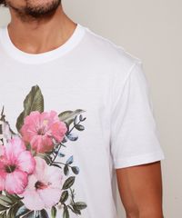 Camiseta-Masculina-Flores-Manga-Curta-Gola-Careca-Branca-9970581-Branco_6