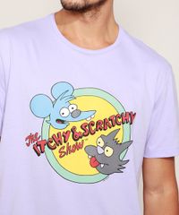 Camiseta-Masculina-Os-Simpsons-Manga-Curta-Gola-Careca-Lilas-9973216-Lilas_2