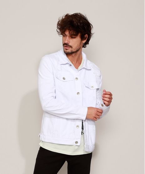 Jaqueta-de-Sarja-Masculina-Destroyed-com-Bolsos-Branca-9967166-Branco_1