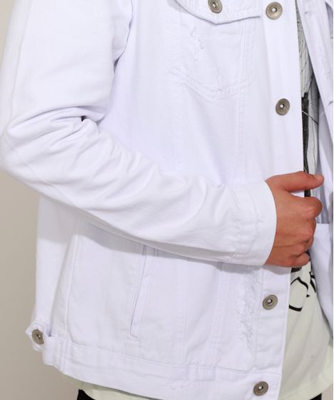 jaqueta branca destroyed