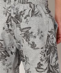 Bermuda-de-Sarja-Masculina-Reta-Estampada-Floral-Cinza-9967094-Cinza_4