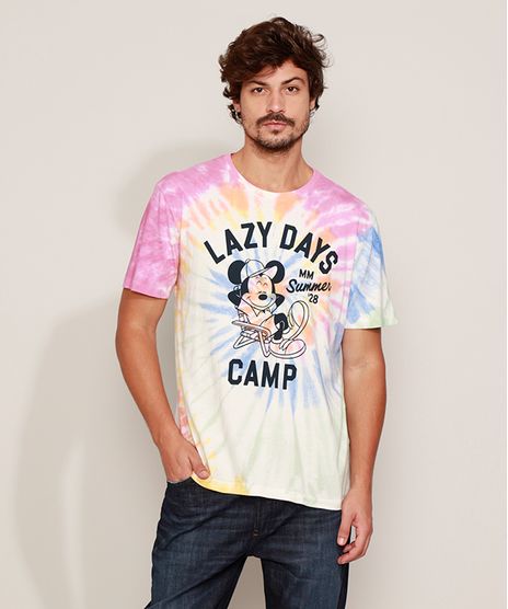 Camiseta-Masculina-Mickey-Estampada-tie-Dye-Manga-Curta-Gola-Careca-Multicor-9970538-Multicor_1
