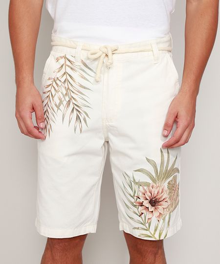 Bermuda-de-Sarja-Masculina-Reta-Folhagem-Off-White-9972949-Off_White_1