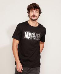 Camiseta-Masculina-Marvel-Metalizada-Manga-Curta-Gola-Careca-Preta-9973231-Preto_1