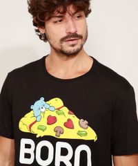 Camiseta-Masculina-Ursinhos-Carinhosos-Pizza-Manga-Curta-Gola-Careca-Preta-9973233-Preto_6