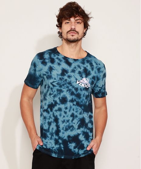 Camiseta-Masculina-Estampada-Tie-Dye--Venice--Manga-Curta-Gola-Careca-Azul-8763015-Azul_1