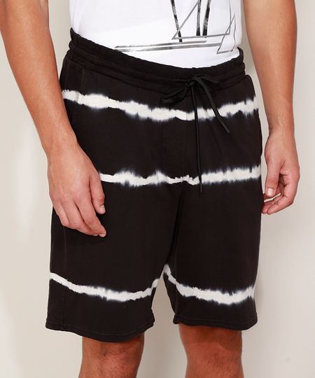 Bermuda-de-Moletom-Masculina-Relaxed-Estampada-Tie-Dye-Preta-9967983-Preto_1 Bermuda-de-Moletom-Masculina-Relaxed-Estampada-Tie-Dye-Preta-9967983-Preto_1