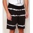 Bermuda-de-Moletom-Masculina-Relaxed-Estampada-Tie-Dye-Preta-9967983-Preto_1