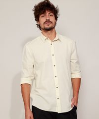Camisa-Masculina-com-Linho-Manga-Longa-Bege-9947364-Bege_1